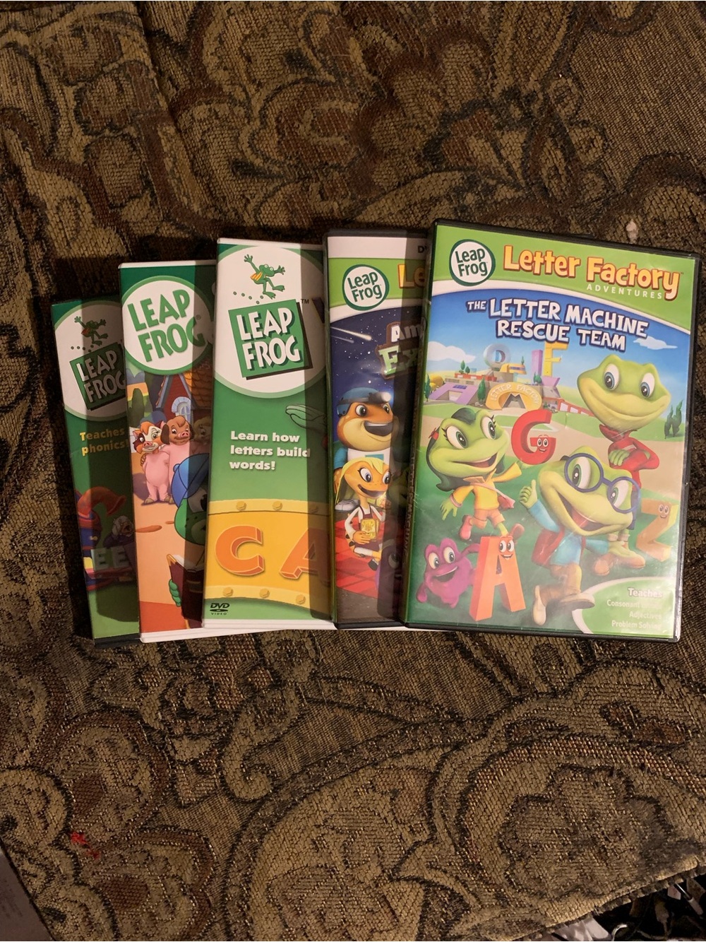 LeapFrog Educational DVD Bundle of 5 Letter Factory Talking Words Learn to Read